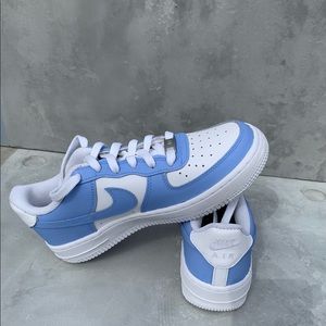 Nike Air Force 1s Custom Spring Periwinkle NIB Youth 5.5 / women’s 7